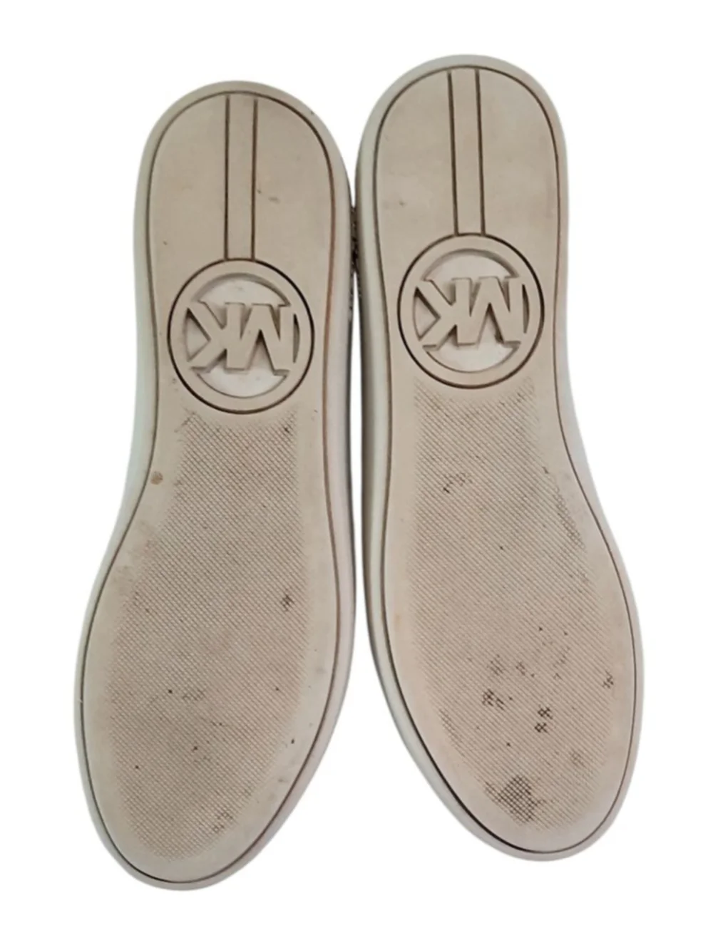 MICHAEL Michael Kors Poppy metallic platform sneakers w/studded pearl & crystals